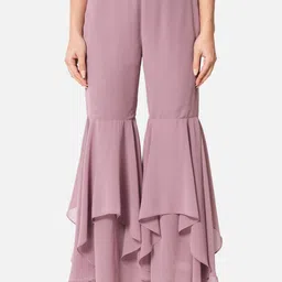 ALL WAYS YOU Wide Leg Georgette Palazzos-image-58