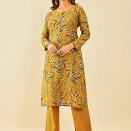 Soch Women Floral Printed Regular Kurta with Palazzos-image-10
