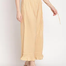 TAG 7 Women Beige Hem Design Palazzos image 2