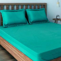 swayam Cotton 400TC Queen Size Bedsheet with 2 Pillow Covers-picture-48