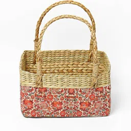 habereindia Multicolor Natural Fibre Medium Gifting Fruit Basket image 4