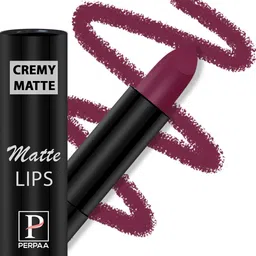 PERPAA Set Of 4 Creamy Matte Lipstick - Cherry Top-Red Castle-Rose Garden-Red Rush image 2