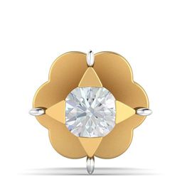 KUBERBOX 18KT Gold Diamond-Studded Nose Pin-0.4gm-picture-38