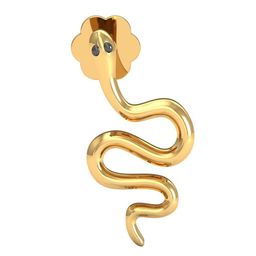 KUBERBOX Serpentine Gold 18KT Gold Nose Stud-0.36gm-image-27