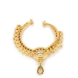 Runjhun Gold-Plated Cubic Zirconia Ring Nosepin image 4