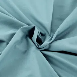 Blue Solid 200 TC 100% Cotton Single Bed Sized Bed Sheets With 1 Pillow Cover by Maspar image 3