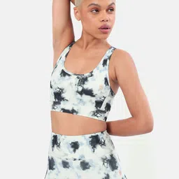 cult Cultsport Abstract Print Medium Impact Criss-Cross Sports Bra image 2