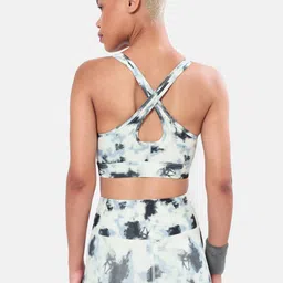 cult Cultsport Abstract Print Medium Impact Criss-Cross Sports Bra image 5