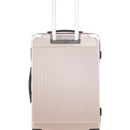 swissbrand SWISS BRAND Unisex Gold-Toned Textured GENEVE 360-Degree Rotation Hard-Sided Medium Trolley Suitcase image 3