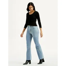 levi's Women's 726 Light Indigo Flared Fit High Rise Jeans-picture-35