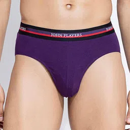 John Players Contoured Pouch Cotton Basic Briefs JBF035M15S image 1