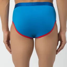 John Players Mid-Rise Captain America Printed Contoured Pouch Basic Briefs JBF011M08S image 3