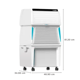 Symphony Touch 35 Litres Room Air Cooler with SMPS Technology (Voice Assistant, White) image 2