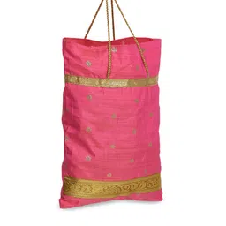 Kuber Industries Women Pack of 6 Pink Oversized Shopper Tote Bag image 3