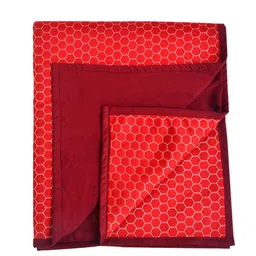 Adbeni Kids Maroon Printed Waterproof Mattress Protector image 1