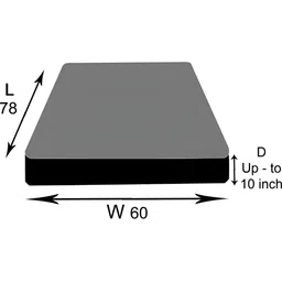 Stylista Maroon Cotton Water Resistant Elastic Strap Mattress Protector image 4