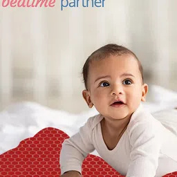 Adbeni Kids Maroon Printed Waterproof Mattress Protector image 5