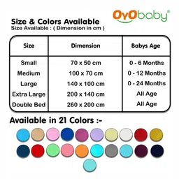 OyO Baby Kids Beige Instadry Anti-Piling Large Dry Sheet Bed Protector image 2