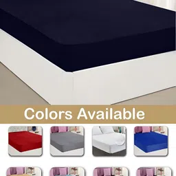 GADDA CO Blue Terry Cotton Elastic Fitted Breathable Mattress Protector image 5