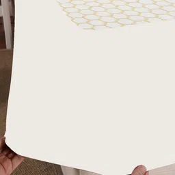 Adbeni Home Grey Self Design 200 gsm Jacquard Cotton Smooth Mattress Protector image 3