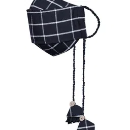 VASTRAMAY Unisex Black 3-Ply Reusable Cloth Mask image 4