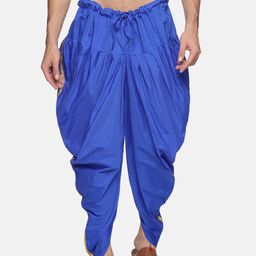 Sethukrishna Men Blue Solid Dhoti Pant-picture-41