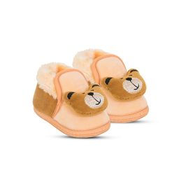 BAESD Infants Teddy Face Detailed Velvet Booties-picture-9