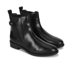 yoho Women Mid Top Block Heel Chelsea Boots With Buckle detail-picture-47