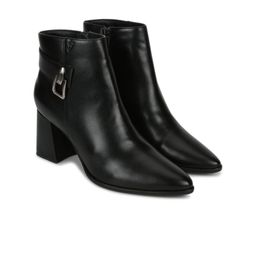 yoho Women Mid Top Pointed Toe Block Heel Regular Boots With Embellished-picture-22