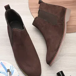 The Roadster Lifestyle Co. Men Round Toe Mid-Top Chelsea Boots-image-44