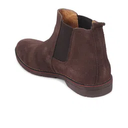 FAUSTO Men Brown Suede Flat Boots image 3