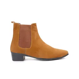 Bxxy Men Mid Top Block-Heel Elevator Chelsea Boots image 4