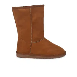 Truffle Collection Women Tan Brown Solid Winter Boots image 4