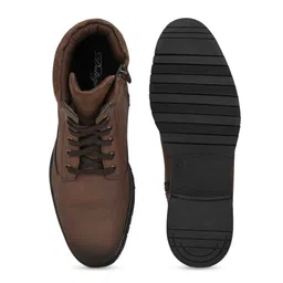 Delize Men Brown Solid Regular Boots image 2