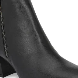 El Paso Black High-Top Block Heeled Boots image 3