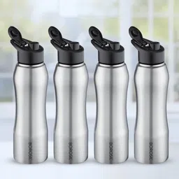 BOROSIL Grip N Sip 4 Pcs Single Wall Stainless Steel Bottle - 1L Each-picture-19