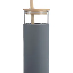 WELOUR Grey Single Glass Brand Logo Water Bottle-picture-14