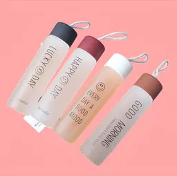 WELOUR Brown & Maroon 4 Pieces Glass Water Bottle 500ml-picture-12