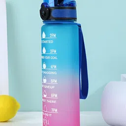 WELOUR Multicoloured Single Plastic Printed Water Bottle image 4
