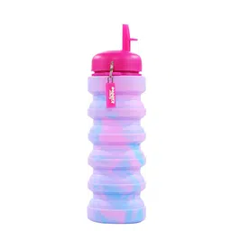 Smily Kiddos Kids Pink & Purple Printed Expandable Sipper Water Bottle image 3