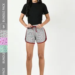 BAESD Women Pack Of 3 Conversational Printed High-Rise Pure Cotton-picture-36