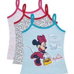 Bodycare Kids Girls Pack Of 3 Assorted Minney & Friends Printed Cotton Innerwear Vests-picture-23
