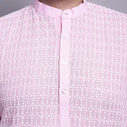 SOJANYA PLUS Embroidered Pure Cotton Kurta with Pyjamas image 3