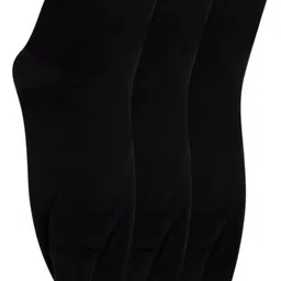 N2S NEXT2SKIN Women Pack Of 3 Black Solid Ankle-Length Combed Cotton Socks-picture-35