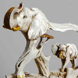 the artment Fengshui Golden Elephant Resin Figurine image 4