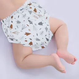 Baby Moo White & Grey Printed Waterproof Reusable Cloth Training Diaper Panty-picture-28