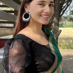 Bindigasm's Advi Short Puff Sleeve Saree Blouse-picture-42