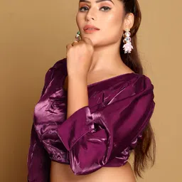 SCUBE DESIGNS Sweetheart Neck Saree Silk Blouse image 3