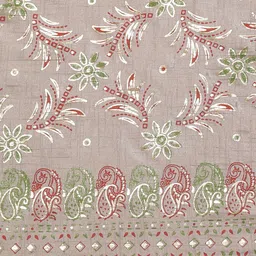 Saree mall Grey & Red Printed Saree image 3