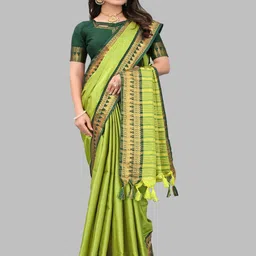 Paramparik Textile Zari Pure Silk Banarasi Saree-image-50